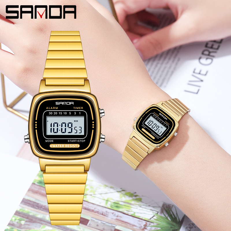 Women Fashion Zone - SANDA Women Golden Classic Quartz Watch