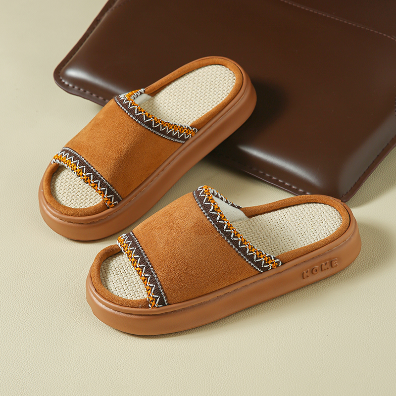 Women Fashion Ideas - Hemp Casual Women's Slippers Home Spring