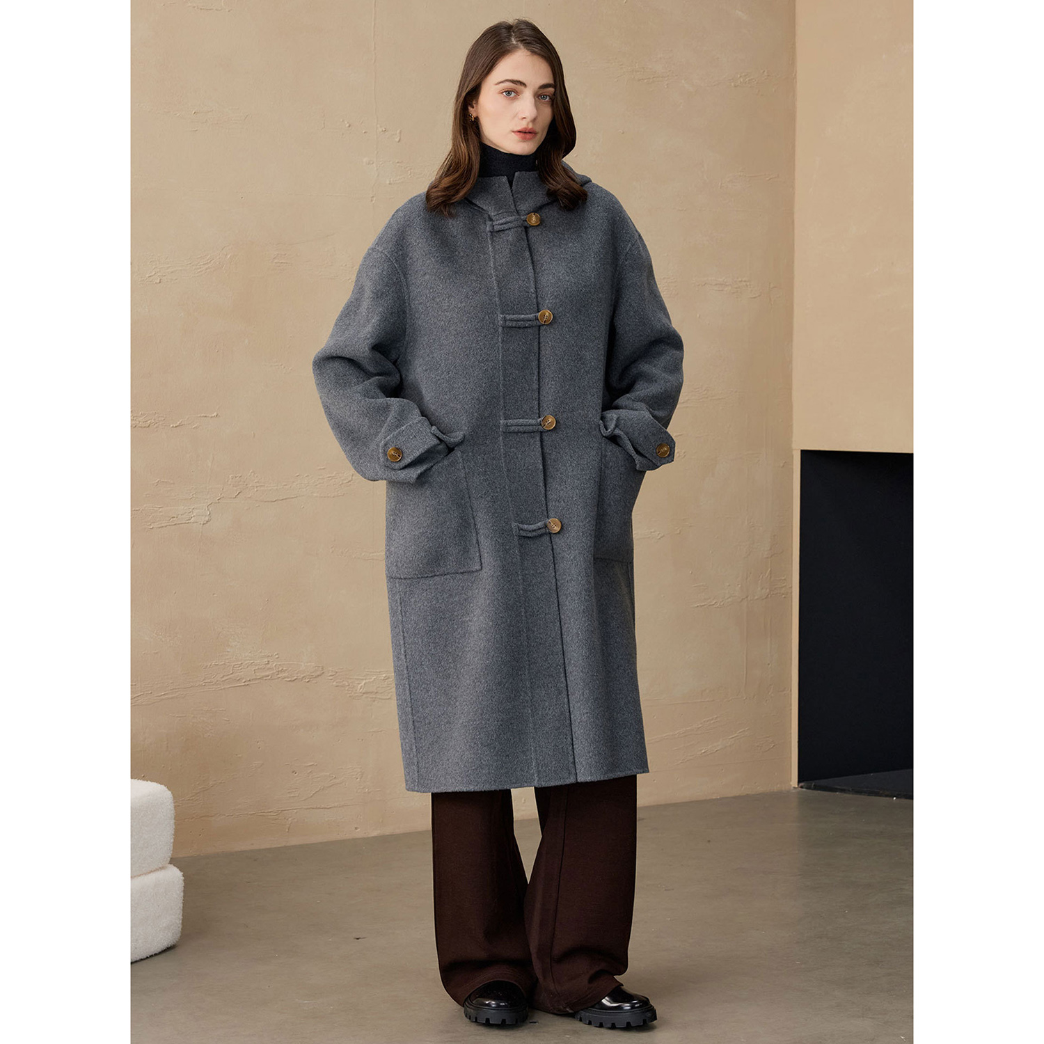 Women'S Fashion Jackets - Allingentle Women's Blazer Woolen Fashion Long