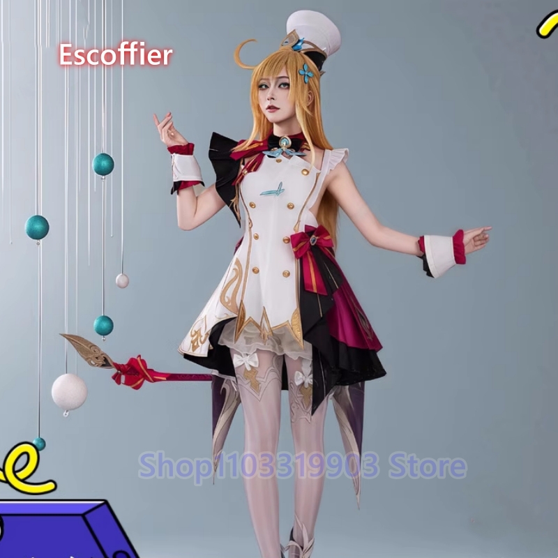 Women'S Fashion Hats - Genshin Impact Escoffier Cosplay Costume Anime