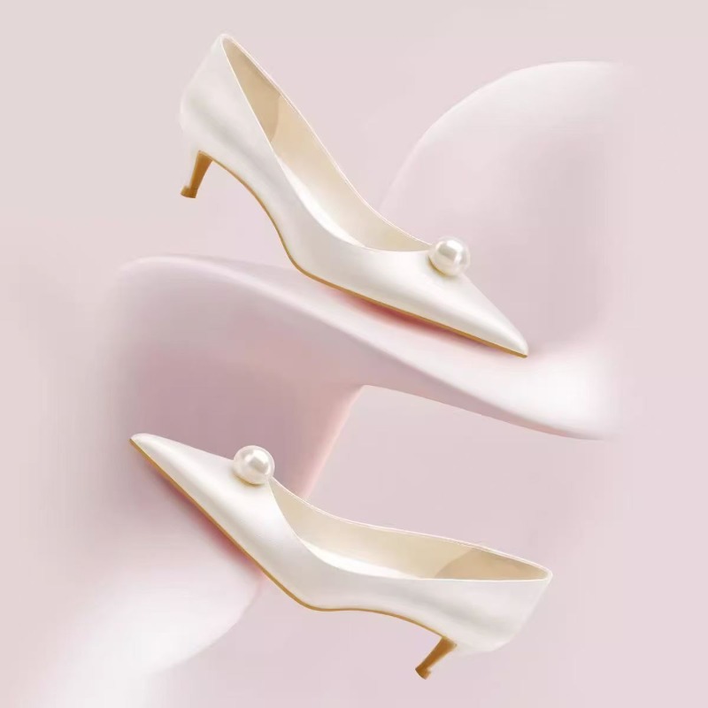 Women Fashion Ideas - 2026 New Luxury Designer White Satin