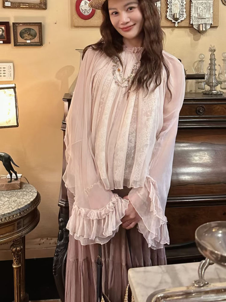 Lace ruffled loose top, stylis - Women'S Fashion For 2026 recensione e prezzo