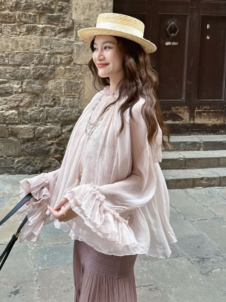 Lace ruffled loose top, stylis - Women'S Fashion For 2026 recensione e prezzo