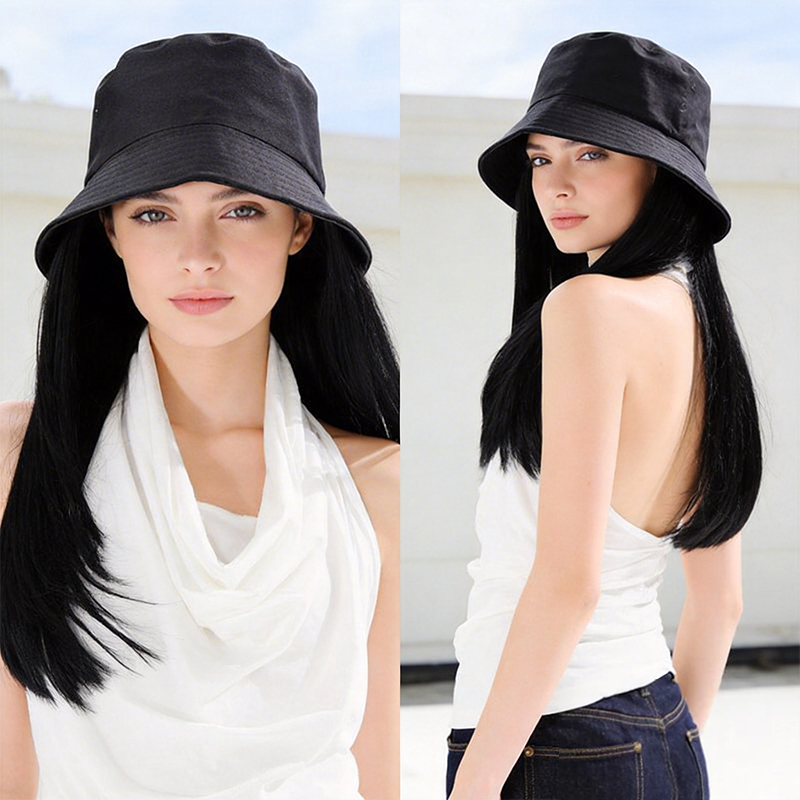 Sun-Shading Black Bucket Hat C - Bucket Hat Women recensione e prezzo