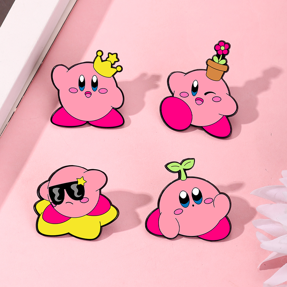4pcs Kirby Enamel Lapel Pins S - Women Fashion Jeans recensione e prezzo