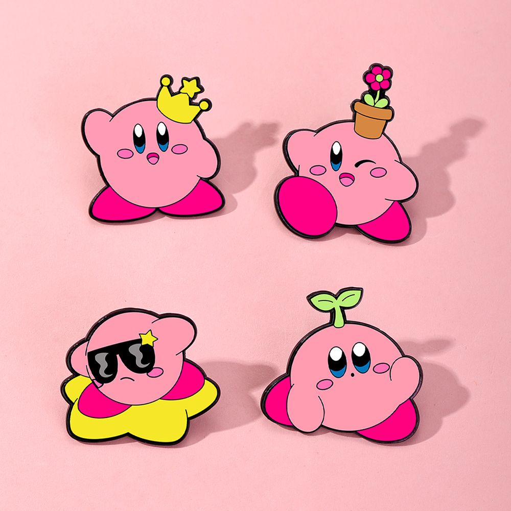 4pcs Kirby Enamel Lapel Pins S - Women Fashion Jeans recensione e prezzo