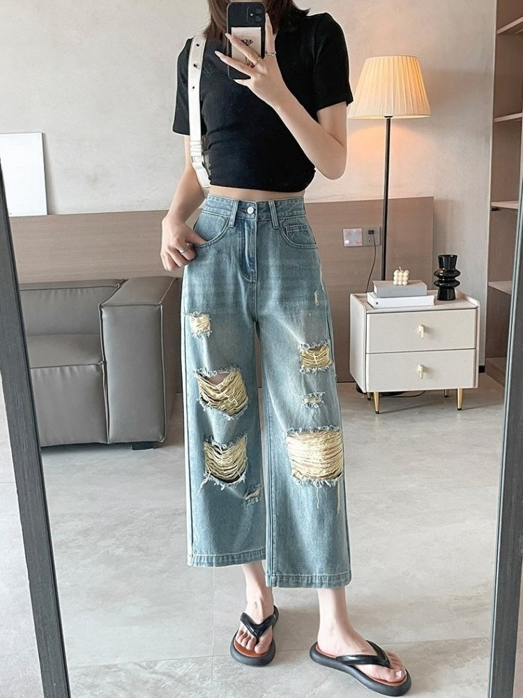 2026 New Women's Ripped Denim  - Women'S Fashion Petite recensione e prezzo