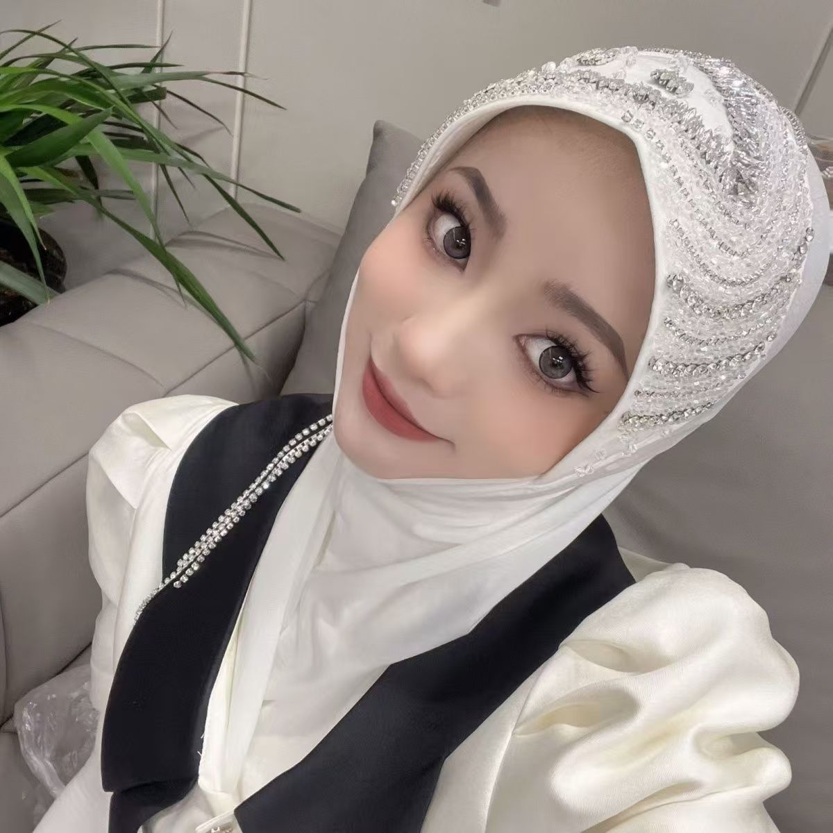 Luxury Hat Hijab Pink Scarf wi - Women'S Fashion Hats recensione e prezzo