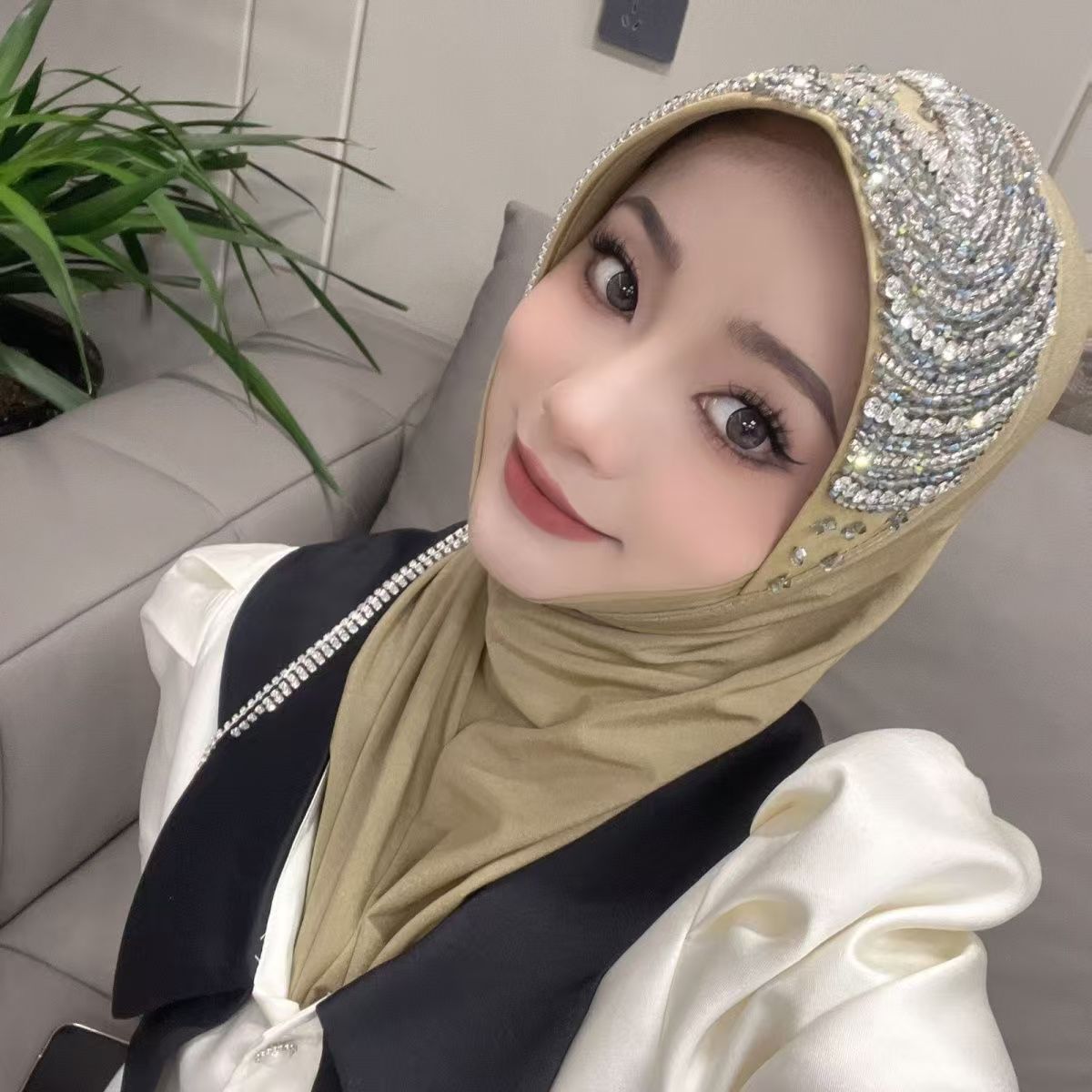 Luxury Hat Hijab Pink Scarf wi - Women'S Fashion Hats recensione e prezzo