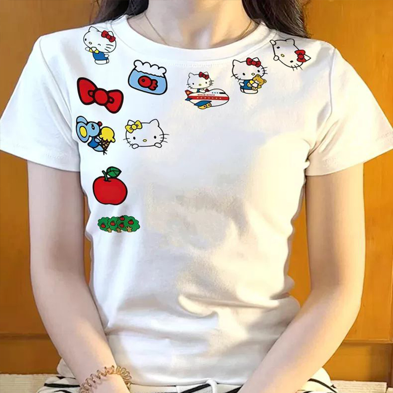 Cartoon Hello Kitty Summer Sho - Women'S Fashion From The 60S recensione e prezzo