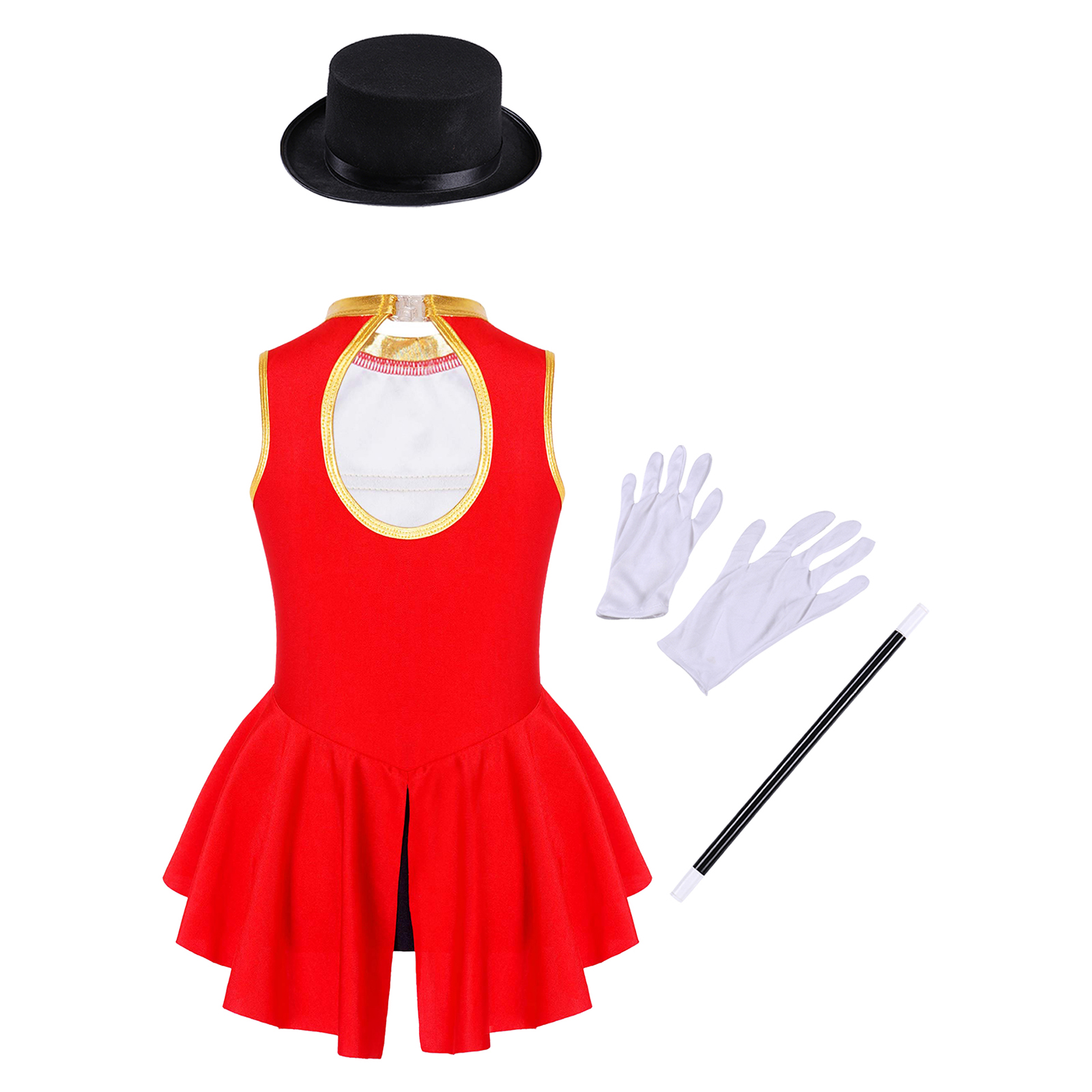 Girls Circus Ringmaster Costum - Sleeveless Jumpsuit recensione e prezzo