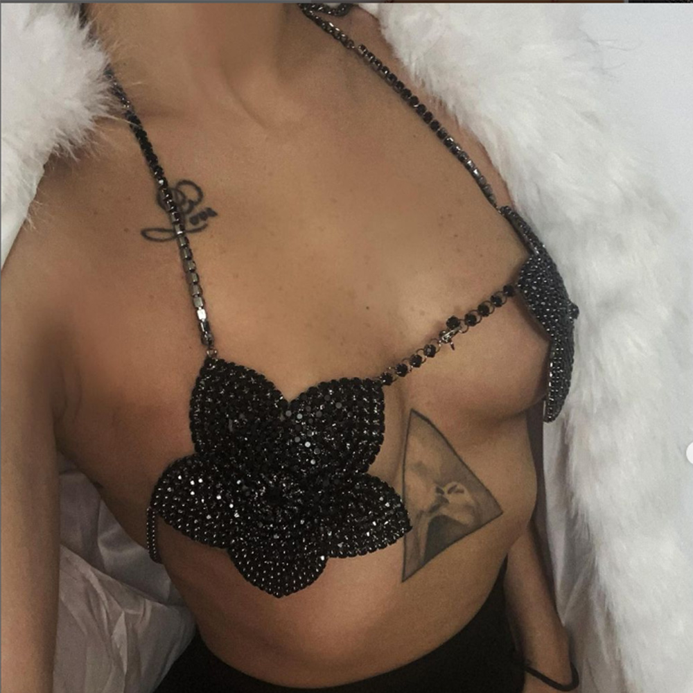 Stonefans Black Crystal Flower - Women'S Fashion Harness recensione e prezzo