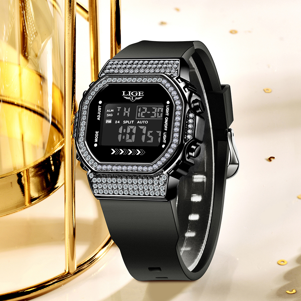 LIGE Diamond Dial Watch Women  - Women Fashion Zone recensione e prezzo