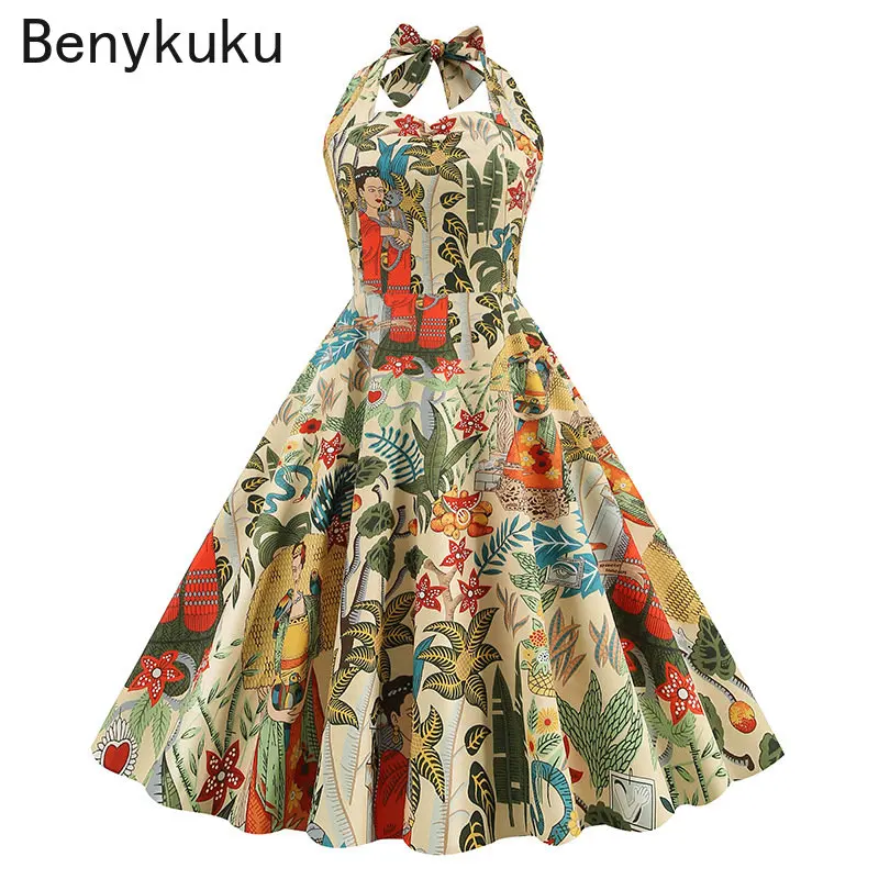 Women Summer Print 50s 60s Vin - Women'S Fashion From The 60S recensione e prezzo