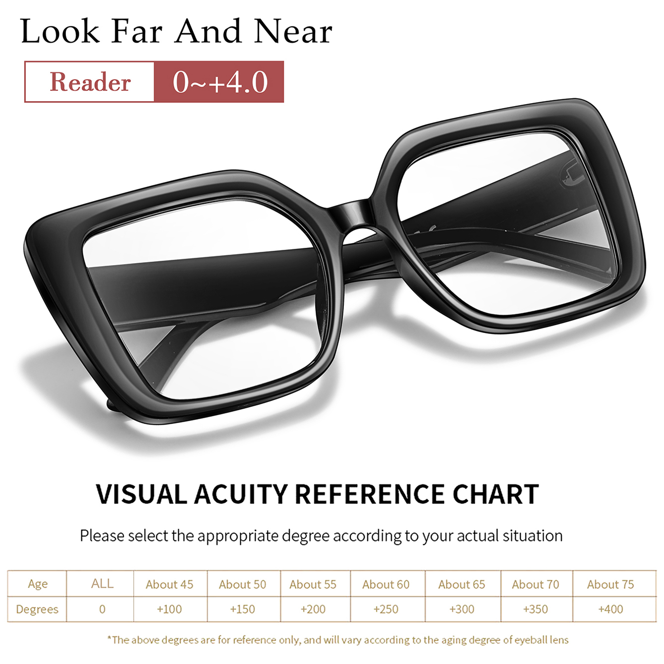 Large-Rrame Reading Glasses Ca - Women'S Fashion Magazines recensione e prezzo