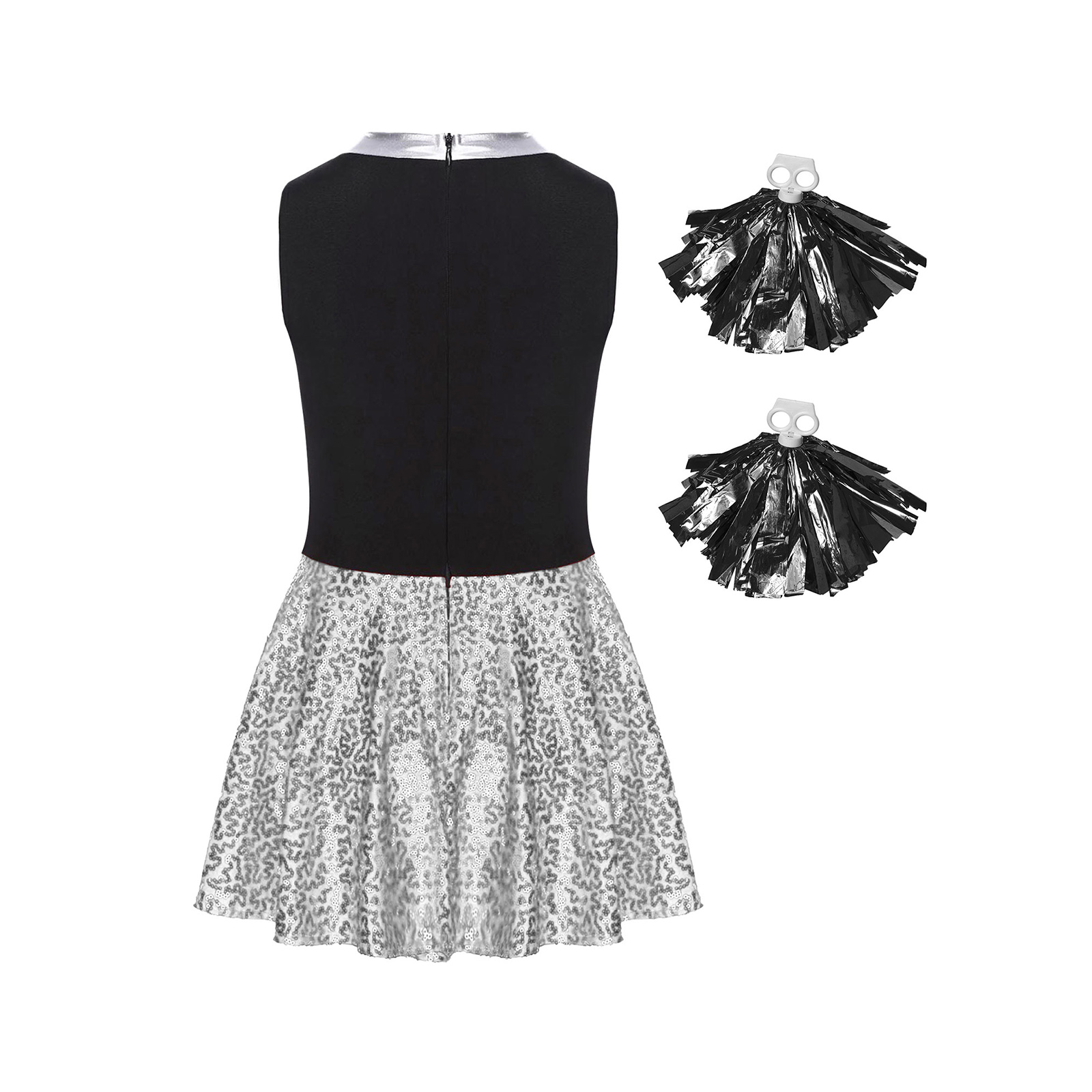 Girls Shiny Sequins Cheerleadi - Sleeveless Jumpsuit recensione e prezzo