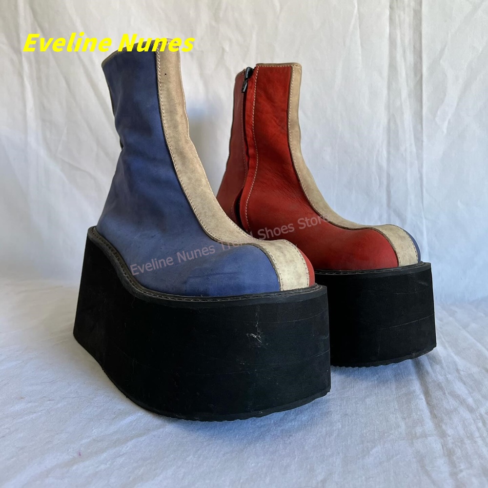 Y2K Red Blue Platform Ankle Bo - Women'S Fashion Trends Spring 2026 recensione e prezzo