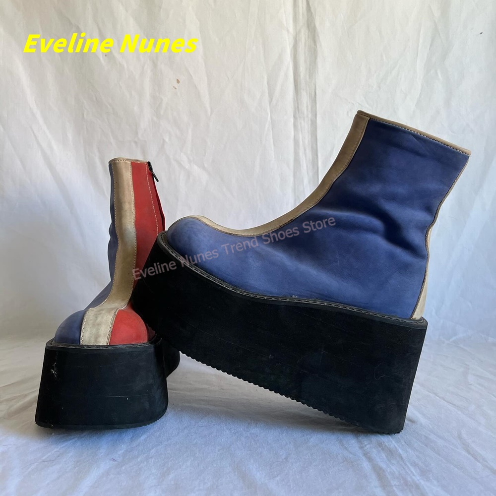 Y2K Red Blue Platform Ankle Bo - Women'S Fashion Trends Spring 2026 recensione e prezzo