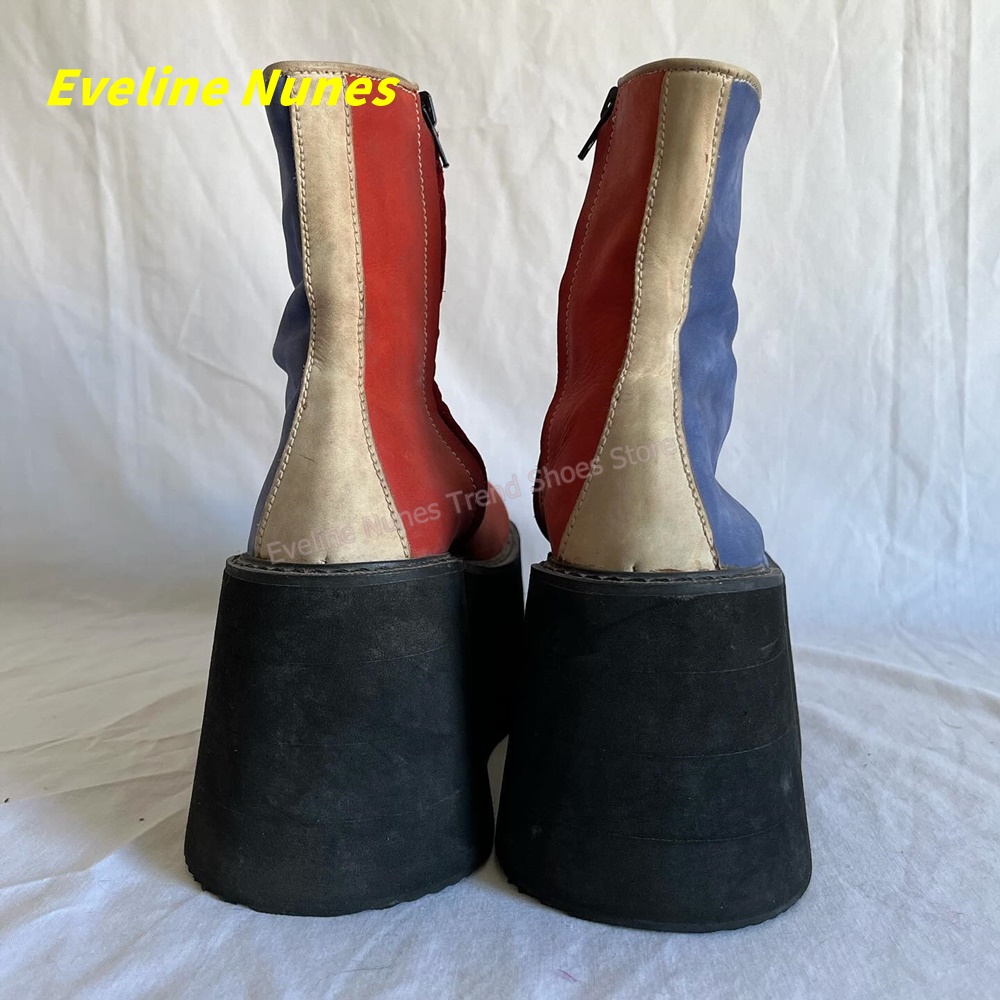 Y2K Red Blue Platform Ankle Bo - Women'S Fashion Trends Spring 2026 recensione e prezzo