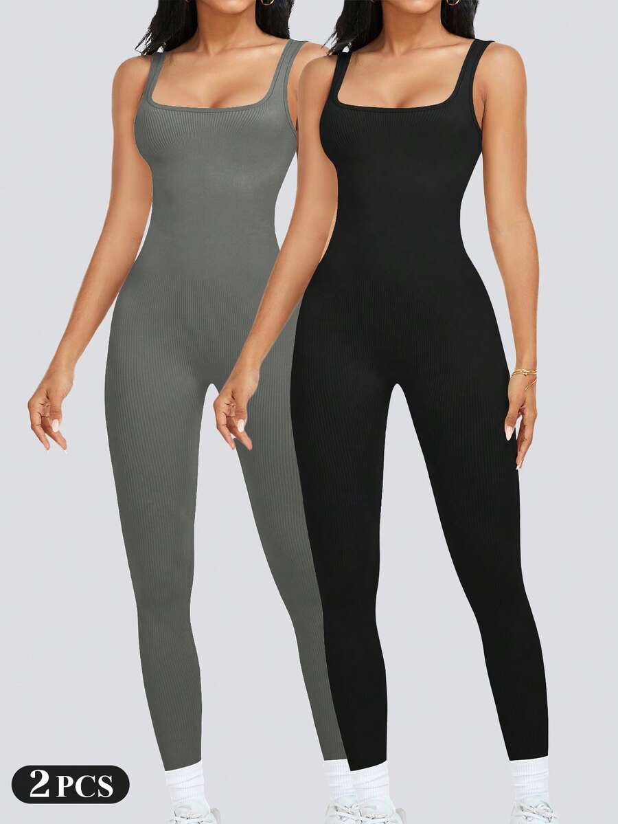 Women’s Ribbed Sleeveless Full - Sleeveless Jumpsuit recensione e prezzo