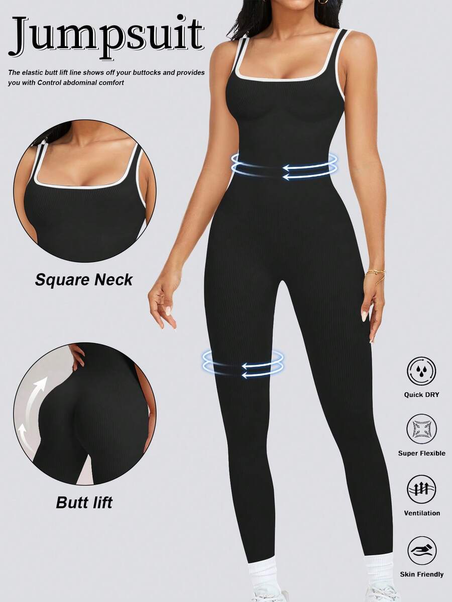 Women’s Ribbed Sleeveless Full - Sleeveless Jumpsuit recensione e prezzo