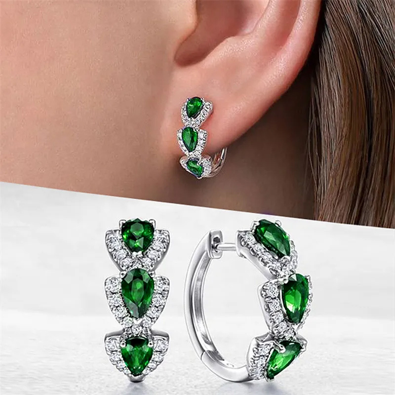 New Klein Blue Zircon Hoop Ear - Women'S Fashion Magazines recensione e prezzo