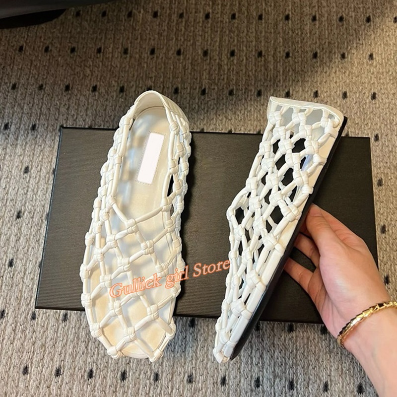 French Woven Mesh Hollow flat  - Women Fashion Ideas recensione e prezzo