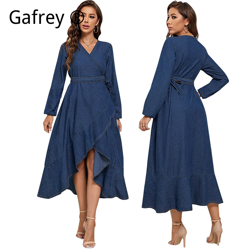 Plus Size Women Denim Dress Lo - Women Fashion Jeans recensione e prezzo