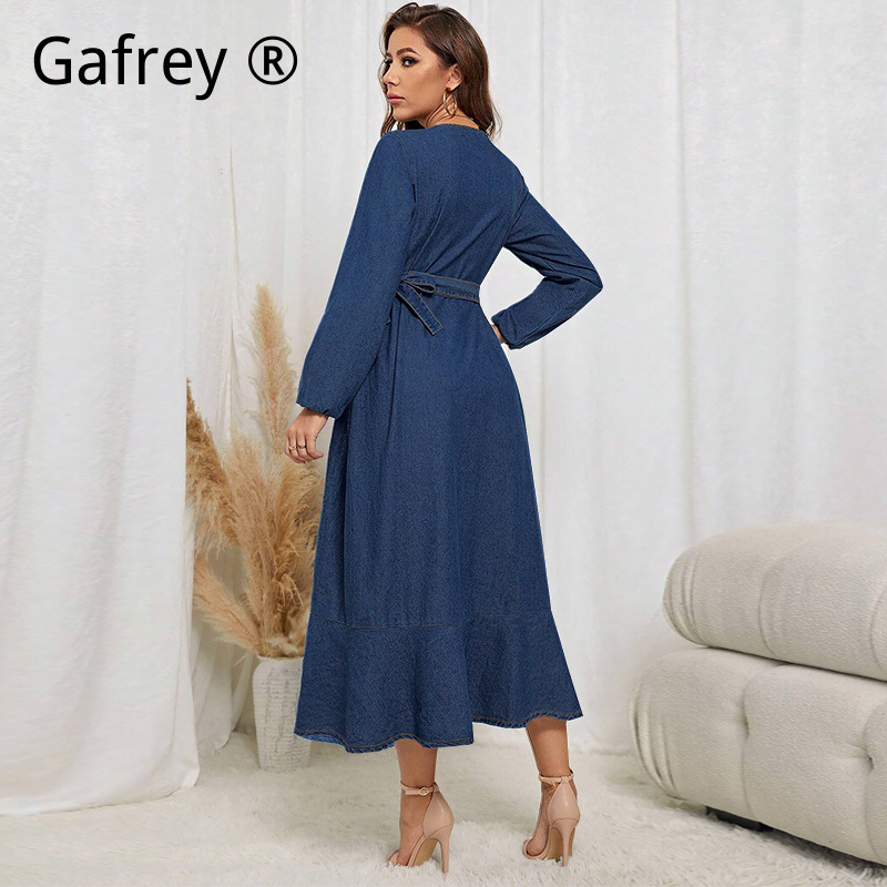 Plus Size Women Denim Dress Lo - Women Fashion Jeans recensione e prezzo