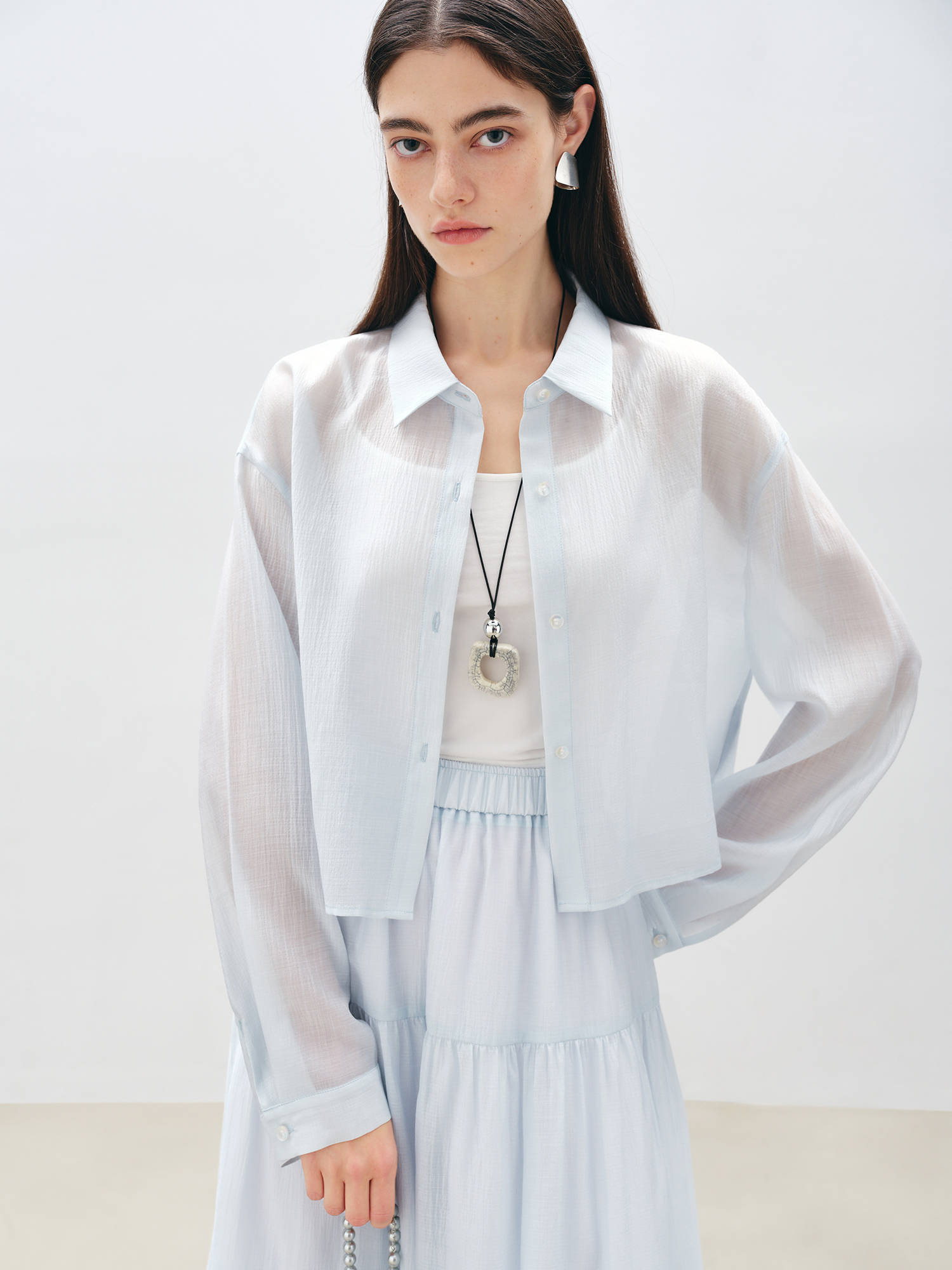 ZIQIAO Petite Blue Shirt White - Women'S Fashion Petite recensione e prezzo