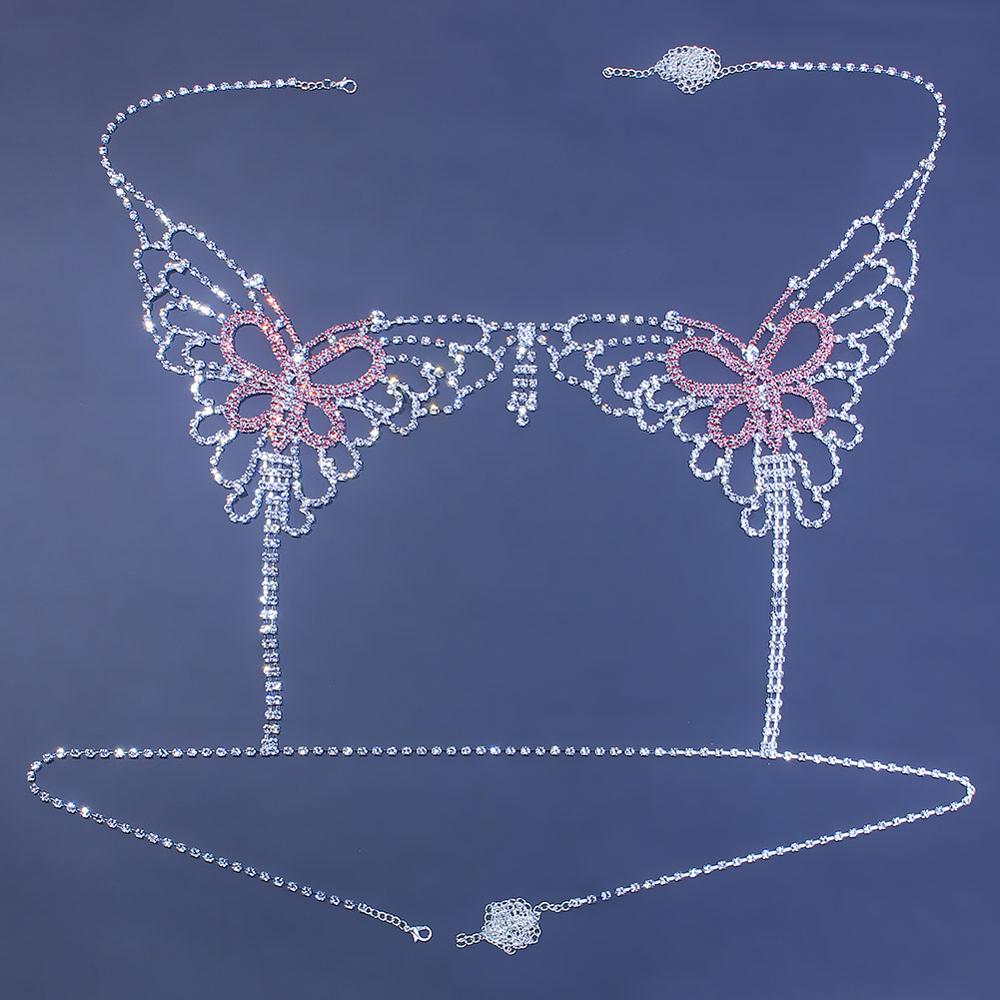 Sexy Butterfly Rhinestone Chai - Women'S Fashion Harness recensione e prezzo