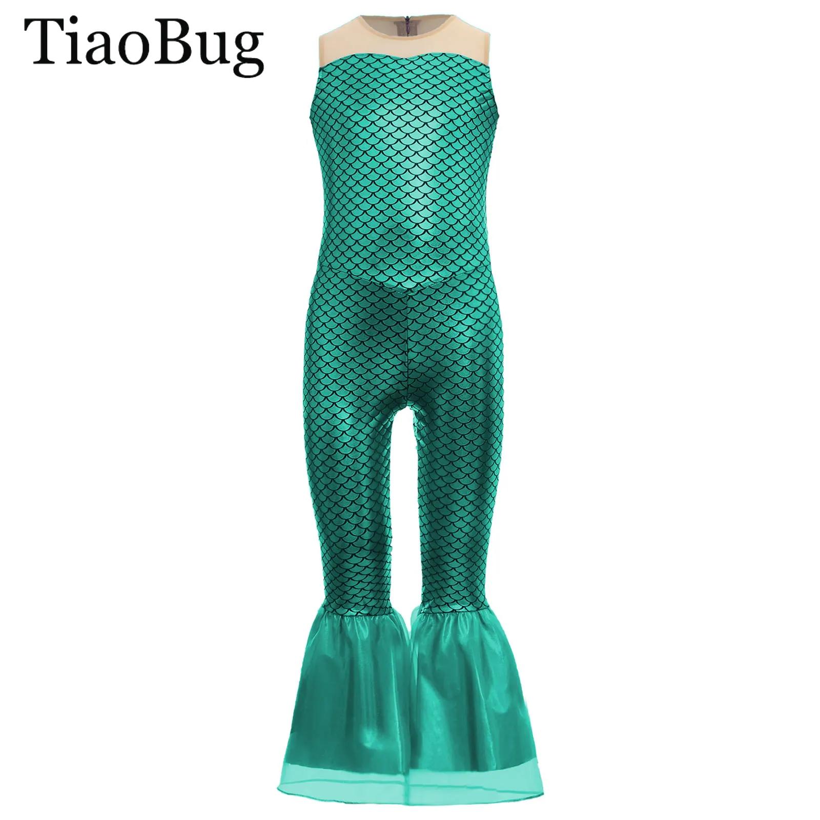 Girls Halloween Mermaid Cospla - Sleeveless Jumpsuit recensione e prezzo