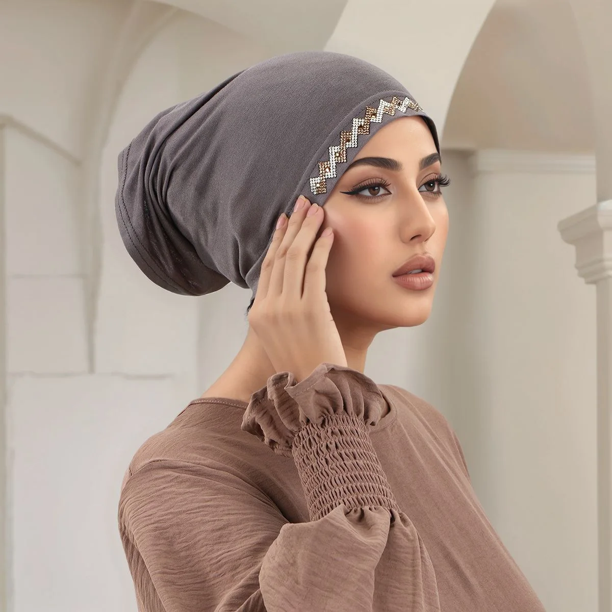 Muslim Head Cover Hat Elastic  - Women'S Fashion Hats recensione e prezzo