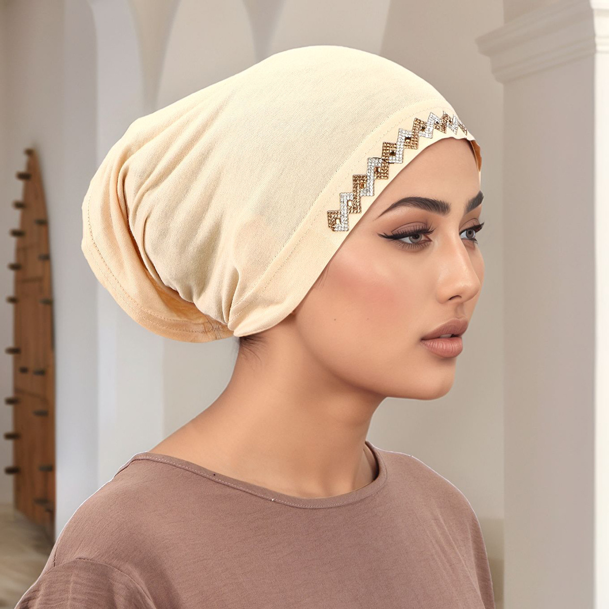 Muslim Head Cover Hat Elastic  - Women'S Fashion Hats recensione e prezzo