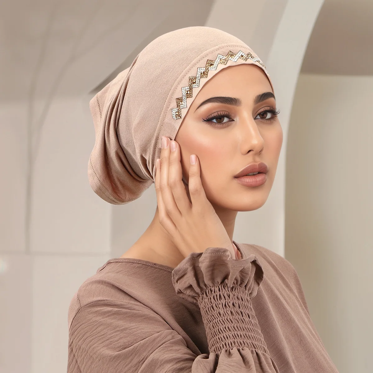 Muslim Head Cover Hat Elastic  - Women'S Fashion Hats recensione e prezzo
