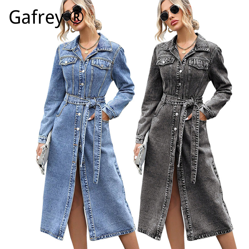 Women Long Sleeve Denim Dress  - Women Fashion Jeans recensione e prezzo