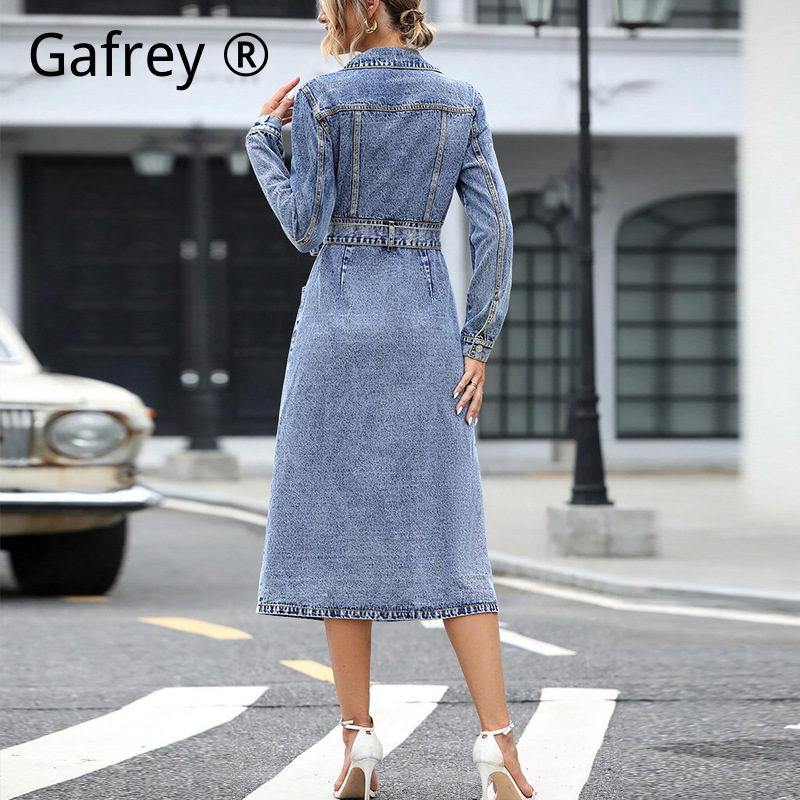 Women Long Sleeve Denim Dress  - Women Fashion Jeans recensione e prezzo