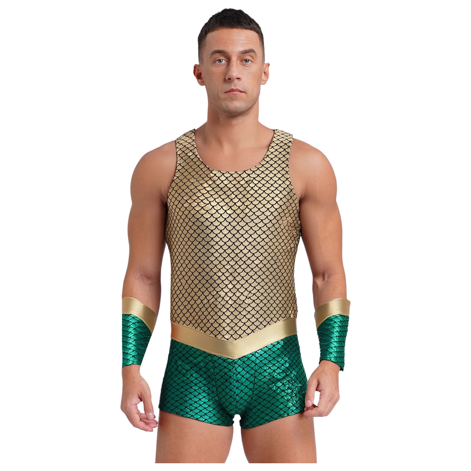 Mens Poseidon Sea King Cosplay - Sleeveless Jumpsuit recensione e prezzo