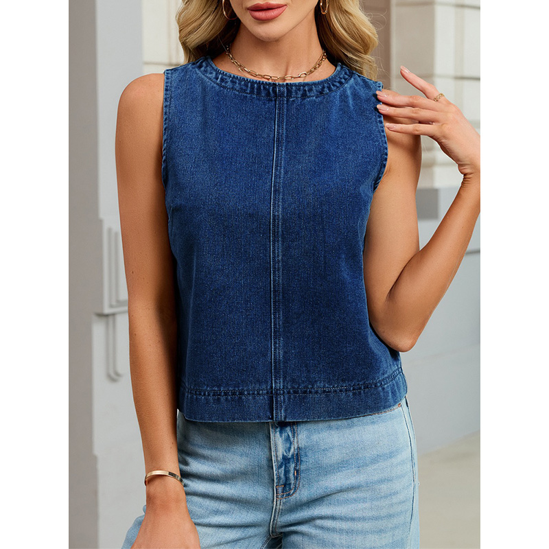 Benuynffy Casual Round Neck De - Women Fashion Jeans recensione e prezzo