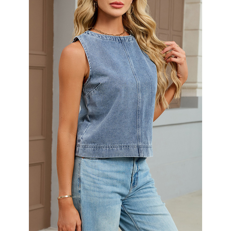 Benuynffy Casual Round Neck De - Women Fashion Jeans recensione e prezzo