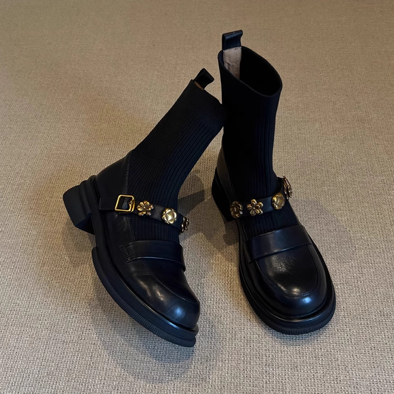 Flower Women's Ankle Boots Fla - Women'S Fashion Socks recensione e prezzo