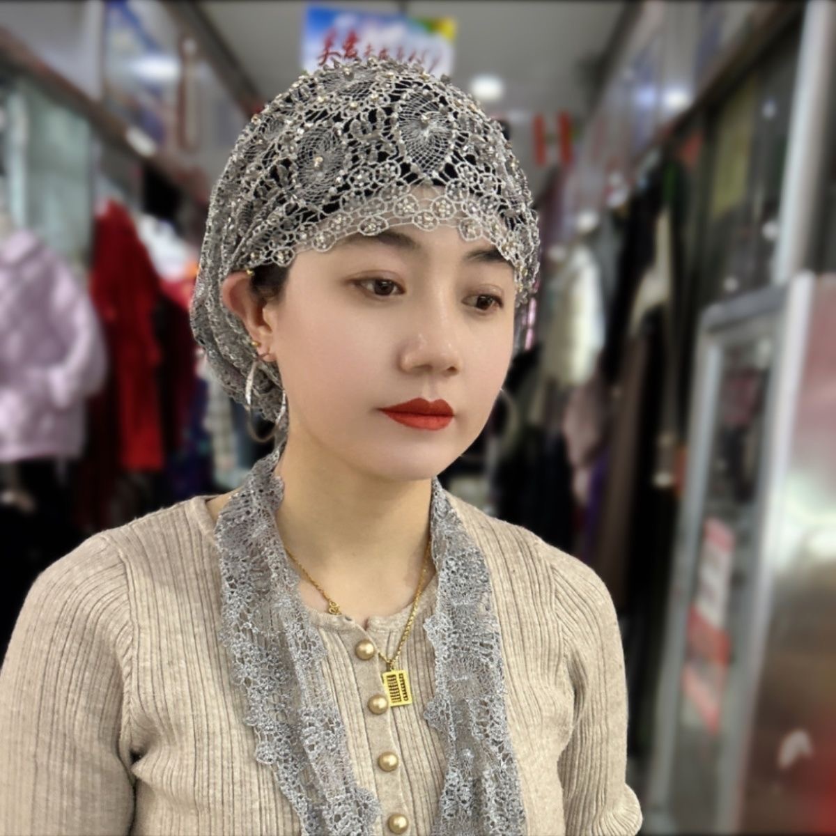 Muslim Hijabs Women Wedding De - Women'S Fashion Hats recensione e prezzo