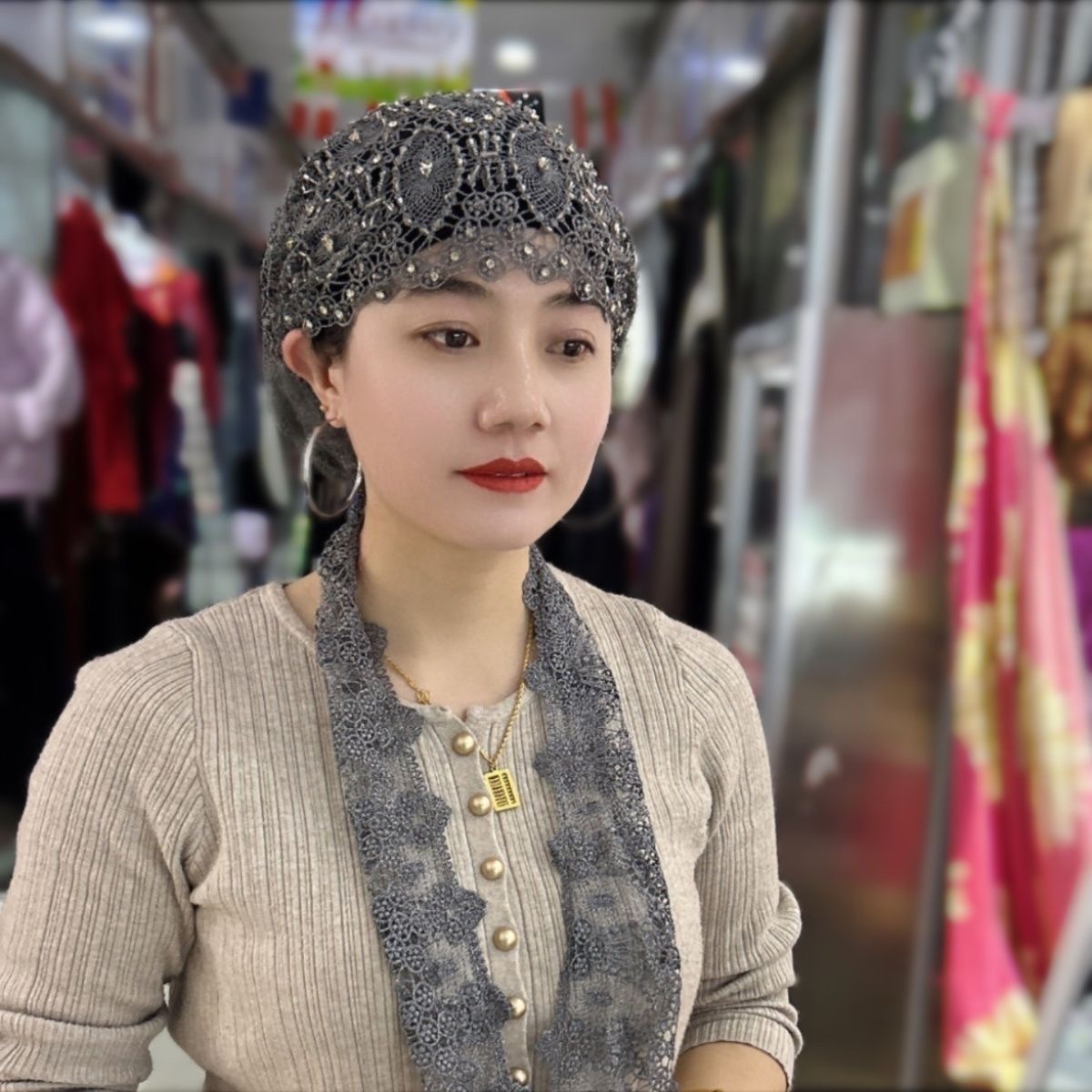Muslim Hijabs Women Wedding De - Women'S Fashion Hats recensione e prezzo