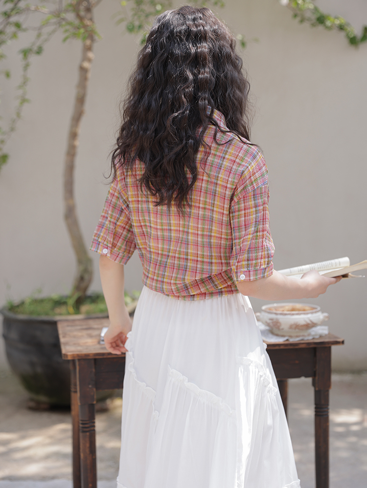 Summer New Women Turn-down Col - Women Fashion Blouse recensione e prezzo