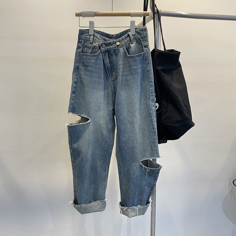 Summer Women Ripped Jeans High - Women'S Fashion Trousers recensione e prezzo