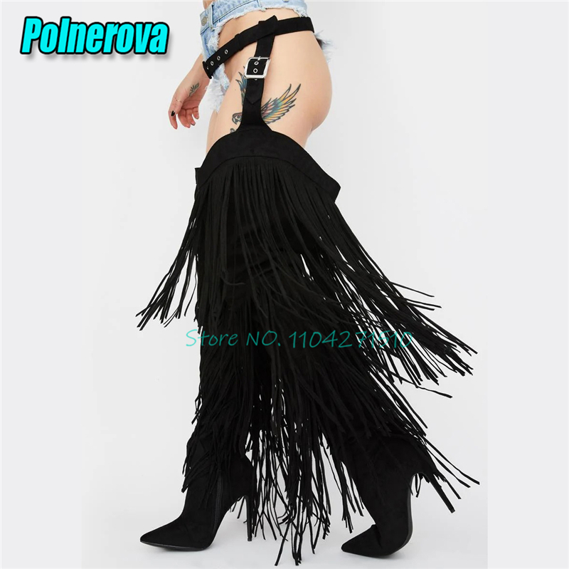 Yellow Tassel Over The Knee Bo - Women'S Fashion Trousers recensione e prezzo