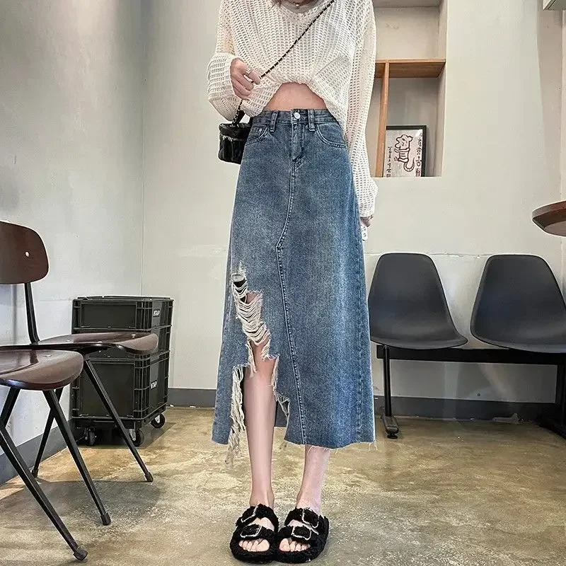 Women's Denim Skirt High Waist - Women Fashion Jeans recensione e prezzo
