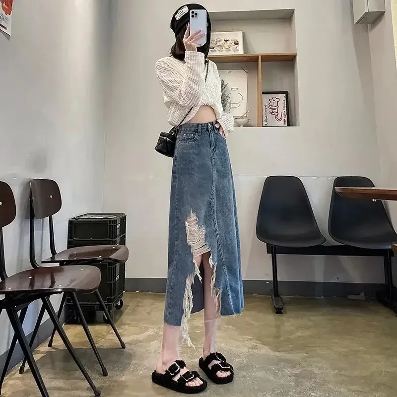 Women's Denim Skirt High Waist - Women Fashion Jeans recensione e prezzo