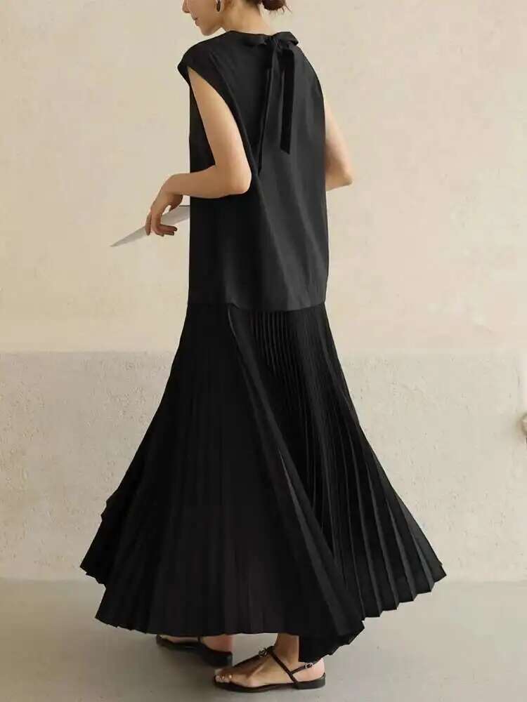 Spliced Pleated Dress For Wome - Women'S Fashion From The 60S recensione e prezzo