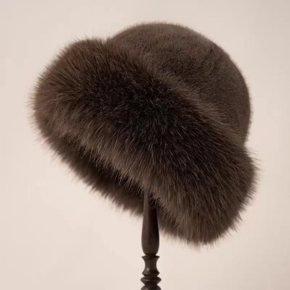 New Warm Fluffy Fur Bucket Hat - Bucket Hat Women recensione e prezzo